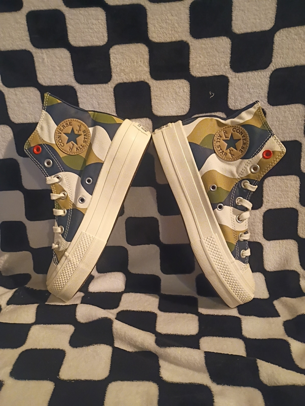 Converse Chuck Taylor All Star Lift Hi "Obsidian Utility. Size 7W - Picture 6 of 7